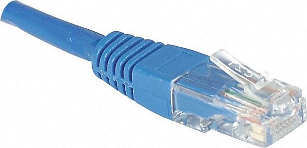 Câble Ethernet KOMELEC RJ45 CAT5e 5m UTP bleu