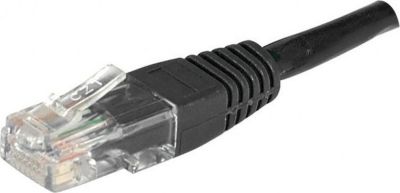 Câble Ethernet KOMELEC Câble RJ45 Cat5e 0.15m non Blindé noir