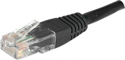 Câble Ethernet KOMELEC Câble RJ45 Cat5e 0.30m non Blindé noir