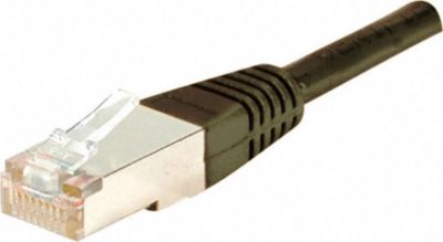 Câble Ethernet KOMELEC Câble Ethernet Cat 5e 0.30m blindé noir