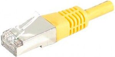 Câble Ethernet KOMELEC Câble Ethernet Cat 6 20m surblindé jaune