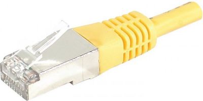 Câble Ethernet KOMELEC Câble Ethernet Cat 6a 10m S/FTP jaune