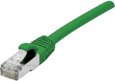 Câble Ethernet KOMELEC Câble RJ45 Cat6a surblindé vert 5 m