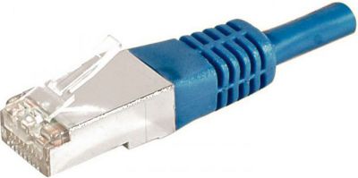 Câble Ethernet KOMELEC Câble Ethernet Cat 6a 25m blindé bleu