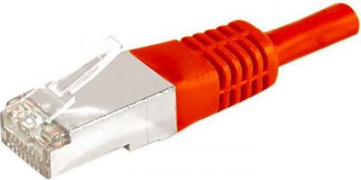 Câble Ethernet KOMELEC Câble Ethernet Cat 6a 5m blindé rouge