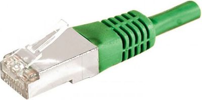 Câble Ethernet KOMELEC Câble Ethernet Cat 6a 0.30m blindé vert