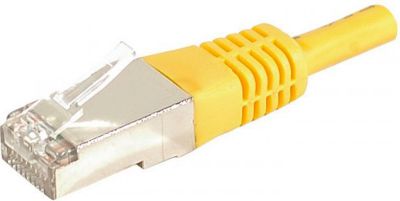 Câble Ethernet KOMELEC Câble Ethernet Cat 6a 20m blindé jaune