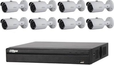 Caméra de sécurité DAHUA Pack de vidéosurveillance IP 8 caméras