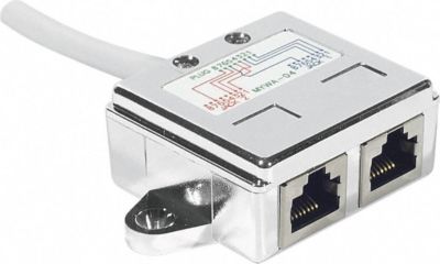 Adaptateur Ethernet KOMELEC Doubleur RJ45 pour câblage réseau