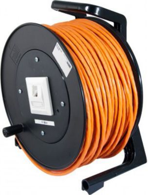 DEXLAN CAT6a sur enrouleur monobrin SFTP 90m
