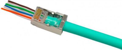 KOMELEC 10 connecteurs RJ45 EZ Cat6 STP