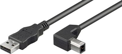 Câble USB KOMELEC Câble USB 2.0 imprimante coudé 50cm