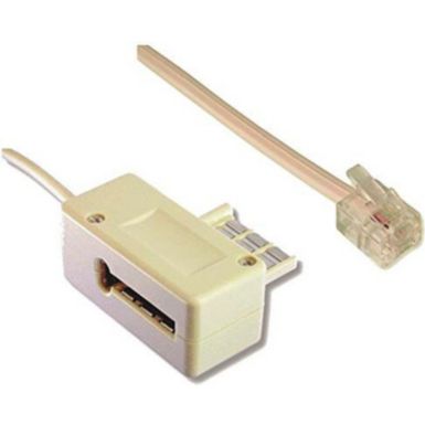 Câble téléphonique CONECTICPLUS téléphone gigogne modem  beige