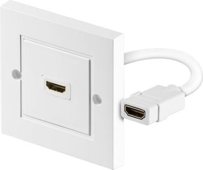  KOMELEC Prise HDMI 2.0 murale avec câble 15 cm KOMELEC Prise HDMI 2.0 murale avec câble 15 cm