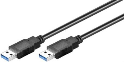 Câble USB KOMELEC Câble USB 3.0 mâle mâle noir 0.50m
