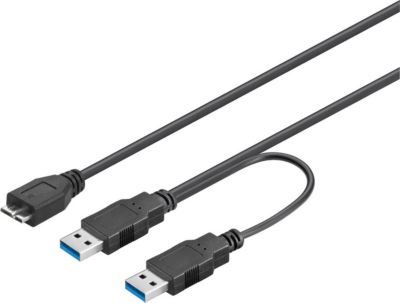 Câble micro USB KOMELEC Câble USB 3.0 - micro USB B avec 30cm Câble micro USB KOMELEC Câble USB 3.0 - micro USB B avec 30cm