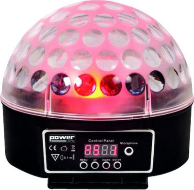 Jeu de lumières KOMELEC Jeu de lumière demi-sphère LED RGB 9x3W