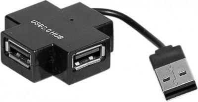 Hub KOMELEC Hub USB 2.0 4 ports en croix noir Hub KOMELEC Hub USB 2.0 4 ports en croix noir