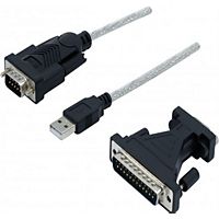 Câble USB CONECTICPLUS 2.0 vers série RS232 DB9/DB25