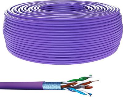 KOMELEC Câble Ethernet Cat 5e rigide 100m