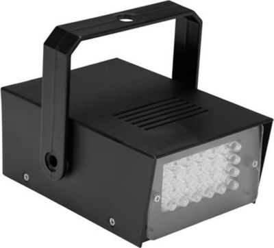 Jeu de lumières KOMELEC Stroboscope 24 LED blanches à piles