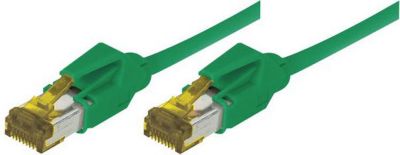 Câble Ethernet KOMELEC Câble RJ45 Cat7 surblindé vert 30cm