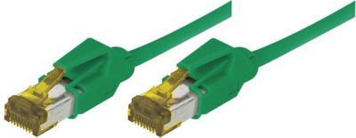 Câble Ethernet KOMELEC Câble RJ45 Cat7 surblindé vert 30cm