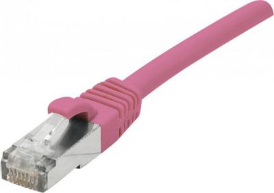 Câble Ethernet KOMELEC Câble RJ45 Cat6 blindé rose 30 m Câble Ethernet KOMELEC Câble RJ45 Cat6 blindé rose 30 m