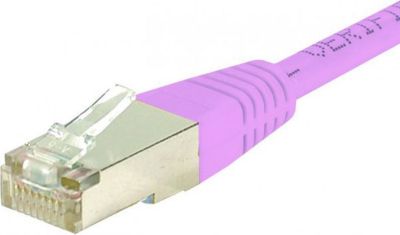 Câble Ethernet KOMELEC RJ45 CAT6 S/FTP rose  10m