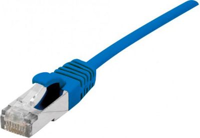 Câble Ethernet KOMELEC Câble RJ45 Cat6a surblindé bleu 10 m