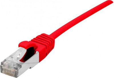 Câble Ethernet KOMELEC Câble RJ45 Cat6a surblindé rouge 30cm