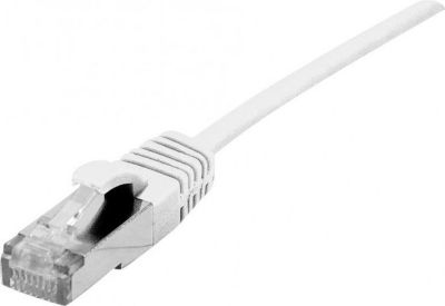 Câble Ethernet KOMELEC Câble RJ45 Cat6a surblindé blanc 30cm