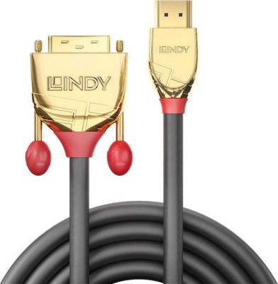 Câble HDMI / DVI LINDY Câble DVI HDMI 10m GOLD Line