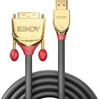 Câble HDMI / DVI LINDY DVI HDMI  Or Line