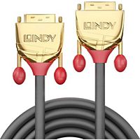 Câble DVI LINDY DVI duallink   Or Line