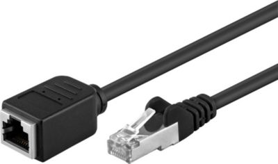KOMELEC Rallonge RJ45 Cat5e 1m non Blindé noire