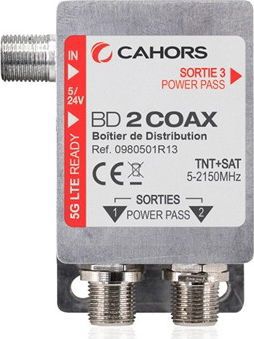 Amplificateur TV CAHORS Bd-2-coax Boitier De Distribution 1 Ent Amplificateur TV CAHORS Bd-2-coax Boitier De Distribution 1 Ent