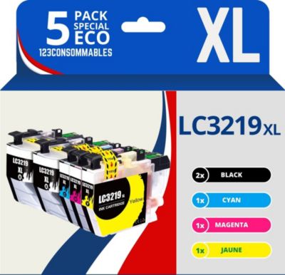 Cartouche d'encre 123CONSOMMABLES BROTHER LC3217 / LC3219