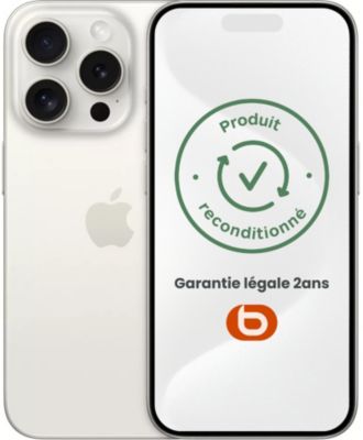 Smartphone APPLE iPhone 15 Pro Titane Blanc 128Go