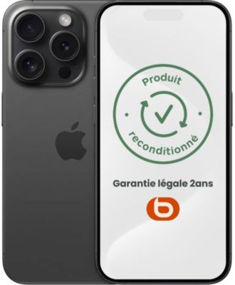 iPhone 15 Pro Titane Noir 128Go