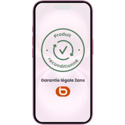 Location Smartphone APPLE iPhone 16 Rose 128Go Reconditionné Grade A