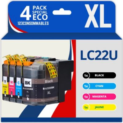 Cartouche d'encre 123CONSOMMABLES BROTHER LC22U
