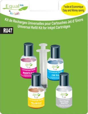 Recharge universelle EQUAL'INK 4 Recharges universelles couleur+solvant