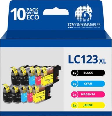 Cartouche d'encre 123CONSOMMABLES BROTHER LC123,BROTHER LC125