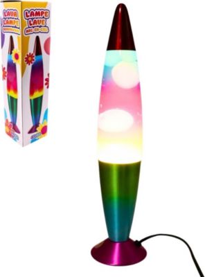 Lampe décorative SHOP-STORY Lampe Lave Rainbow 41 cm Multicolore Eff