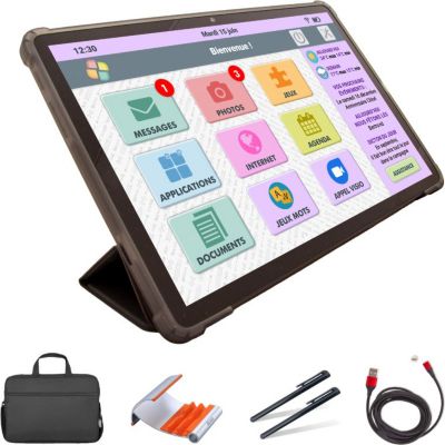 Tablette senior FACILOTAB Pack Nomad – WiFi 4G – Tablette Seniors