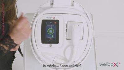 Voir la vidéo pour Appareil anti cellulite WELLBOX 2 Blanche
