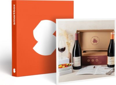 Coffret cadeau SMARTBOX Abonnement de 3 mois : 2 grands vins rou