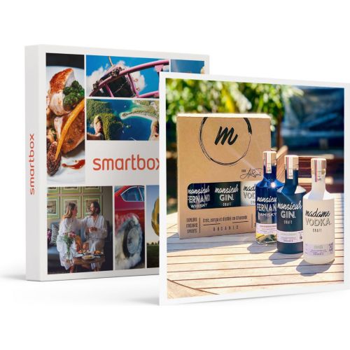 Coffret cadeau SMARTBOX Coffret trilogie de spiritueux : vodka