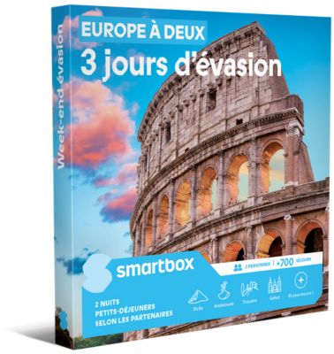 Coffret cadeau SMARTBOX Europe à deux - 3 jours d'évasion